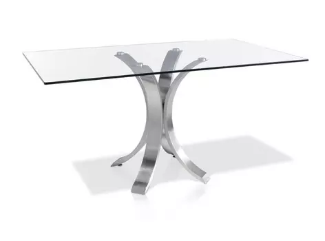 Стол прямоугольный bz2103 (angel cerda) прозрачный 140x76x95 см.