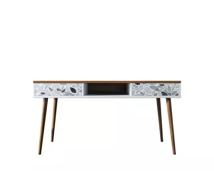 Стол рабочий berber (etg-home) белый 150x75x60 см.