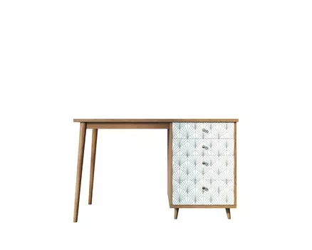 Стол рабочий berber (etg-home) зеленый 120x75x60 см.