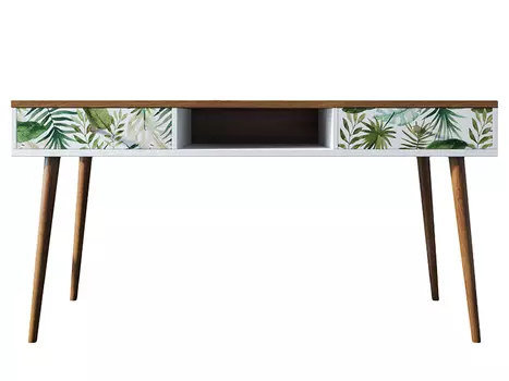 Стол рабочий berber (etg-home) зеленый 150x75x60 см.