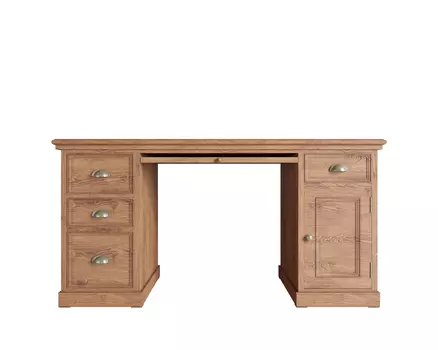 Стол рабочий palermo natural (etg-home) коричневый 150x77x70 см.