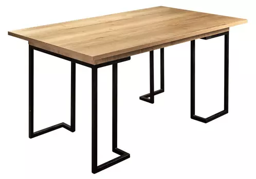 Стол раскладной обеденный loft 120 (r-home) бежевый 120x75x80 см.