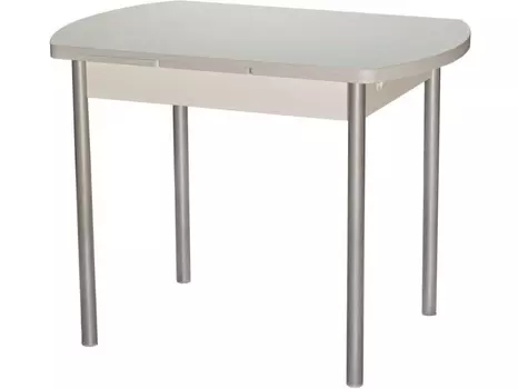 Стол раздвижной (древпром) белый 100x75x67 см.