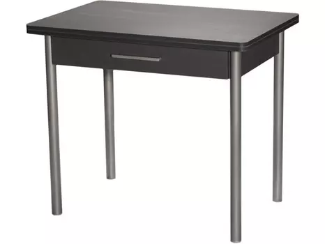 Стол раздвижной (древпром) черный 90x75x60 см.