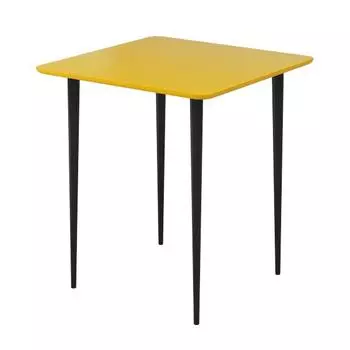 Стол спутник квадро (woodi) желтый 70x74x70 см.