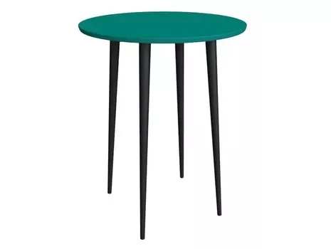 Стол спутник мини бирюзовый (woodi) голубой 74 см.