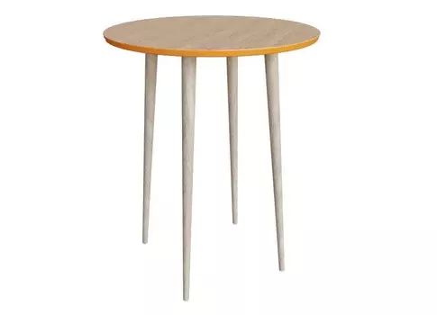 Стол спутник мини шпон оранжевый (woodi) оранжевый 74 см.