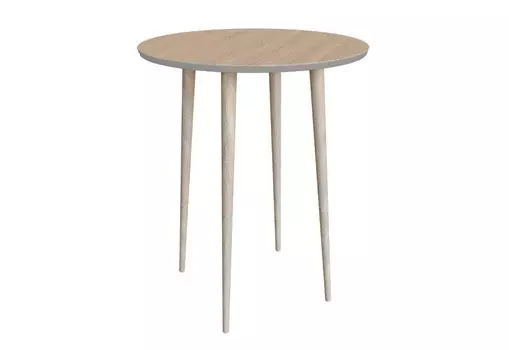 Стол спутник мини шпон светло-серый (woodi) серый 74 см.