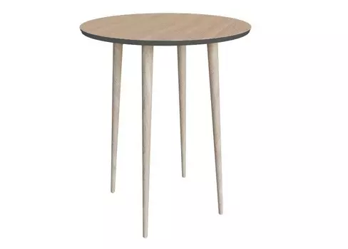 Стол спутник мини шпон темно-серый (woodi) серый 74 см.