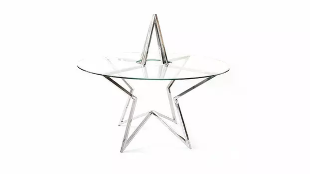 Стол star (zmebel) серебристый 121 см.