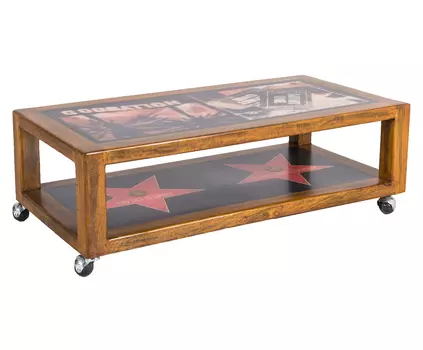 Стол (to4rooms) коричневый 100x30x50 см.