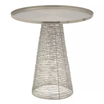 Стол (to4rooms) серебристый 40x44x40 см.