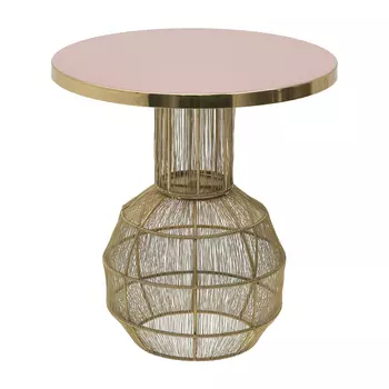 Стол (to4rooms) серебристый 45x48x45 см.