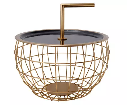 Стол (to4rooms) золотой 38x23x38 см.