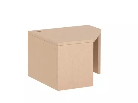 Стол угловой pinokkio (ogogo) коричневый 108x74x108 см.