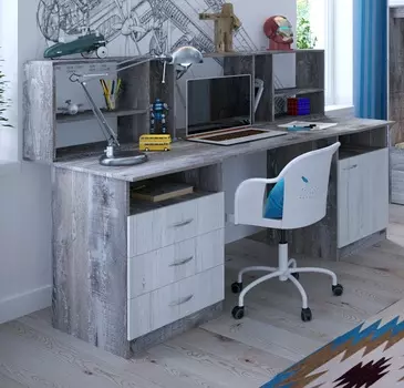 Стол «юта» (ярофф) серый 1932.0x750.0x832.0 см.