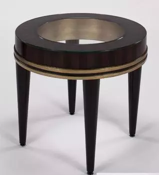 Стол журнальный abbey (garda decor) коричневый 64 см.