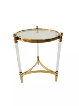Стол журнальный эклект mh1796et, золото (ist casa) прозрачный