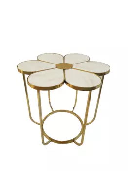 Стол журнальный флер mh1804et, белый мрамор (ist casa) белый