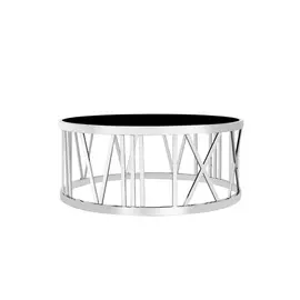 Стол журнальный (garda decor) черный 42 см.