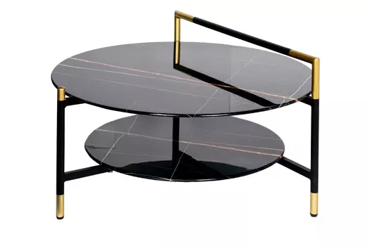 Стол журнальный (garda decor) черный 45 см.