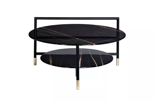 Стол журнальный (garda decor) черный 45 см.