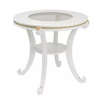 Стол журнальный глория с (leset) бежевый 66 см.