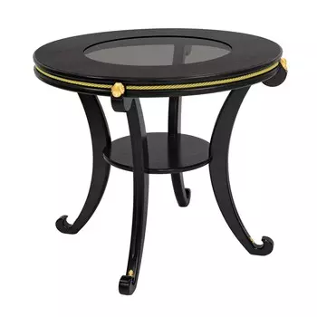 Стол журнальный глория с (leset) коричневый 70x66x70 см.