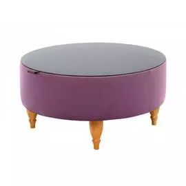 Стол журнальный italia (ogogo) фиолетовый 37 см.