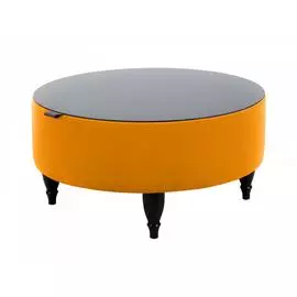 Стол журнальный italia (ogogo) желтый 37 см.