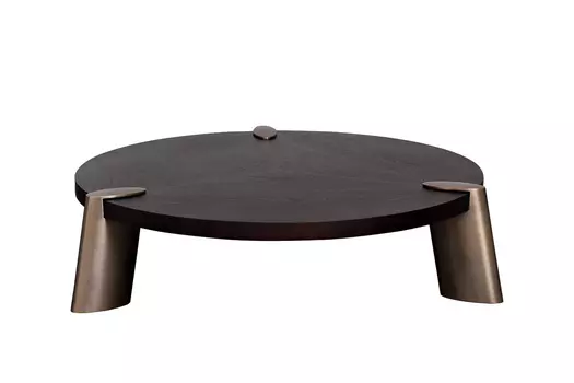 Стол журнальный kong (garda decor) коричневый 33 см.