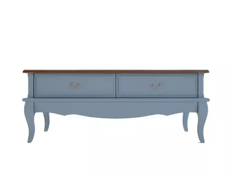 Стол журнальный leontina голубой (etg-home) голубой 120.0x47.0x60.0 см.