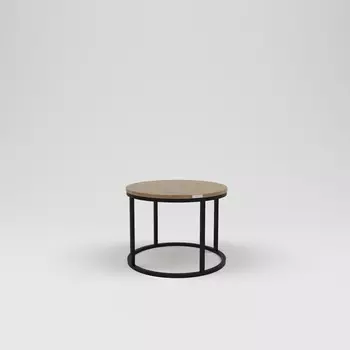 Стол журнальный лофт (kovka object) коричневый 60.0x45.0x60.0 см.