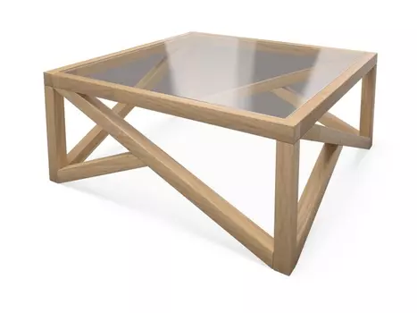 Стол журнальный neo loft (millwood) бежевый 80x35x80 см.