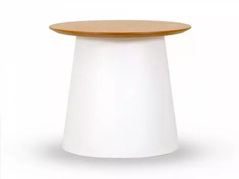 Стол журнальный prisma (ogogo) бежевый 43 см.