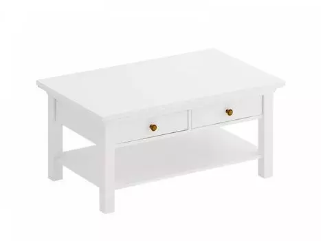 Стол журнальный reina (ogogo) белый 100x46x60 см.