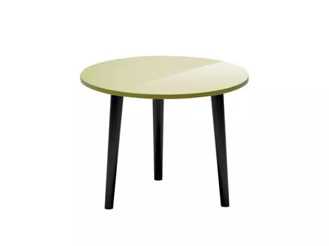 Стол журнальный rond (ogogo) зеленый 43 см.
