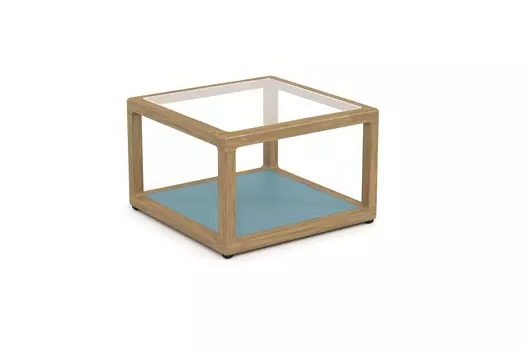 Стол журнальный seagull (yachtline) бирюзовый 60x40x60 см.