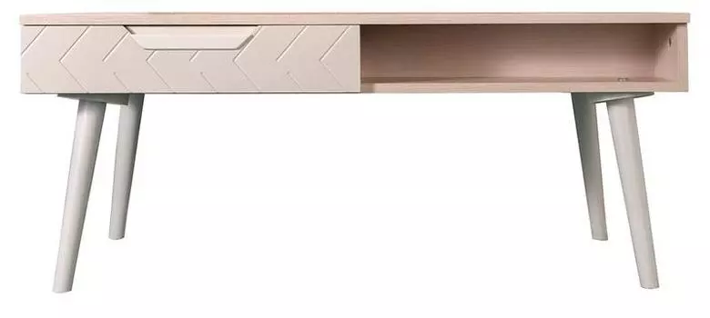 Стол журнальный сканди (r-home) бежевый 110x45x60 см.