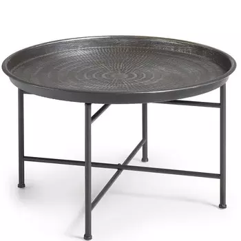 Столик adaline (la forma) серый 40 см.