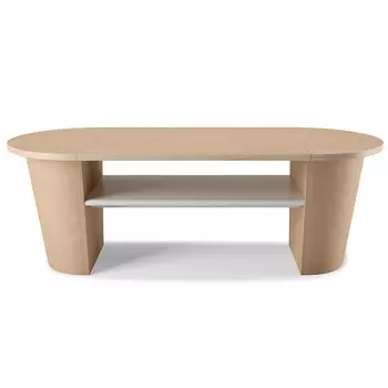 Столик кофейный woodrow (umbra) бежевый 119x40x51 см.