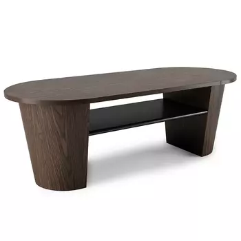 Столик кофейный woodrow (umbra) коричневый 119x50x51 см.