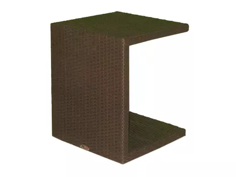 Столик miha (skyline) коричневый 40x41x40 см.