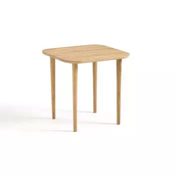 Столик низкий квадратной формы из дуба crueso 50*50 (laredoute) бежевый 50x50x50 см.