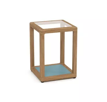 Столик придиванный seagull (yachtline) бирюзовый 40x40 см.