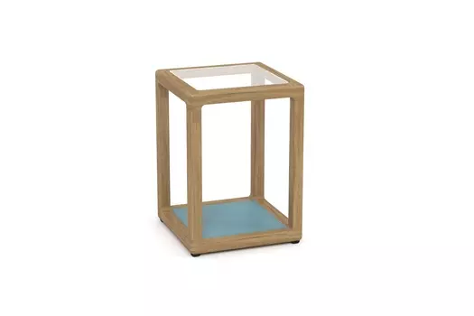 Столик придиванный seagull (yachtline) бирюзовый 40x40 см.