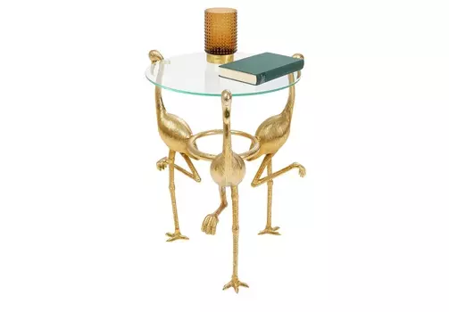 Столик приставной flamingo (kare) прозрачный 41x59x41 см.