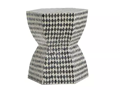 Столик приставной (glasar) серый 33.0x42.0x38.0 см.