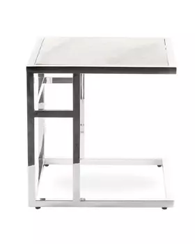 Столик приставной (my interno) серебристый 40x40x40 см.