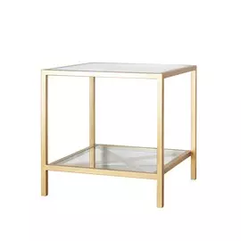 Столик с низкой полкой (for miss) золотой 60.0x60.0x60.0 см.